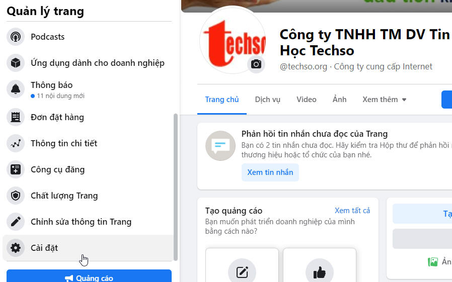 Thêm tính năng chat trực tiếp vào trang web của bạn thông qua Messenger