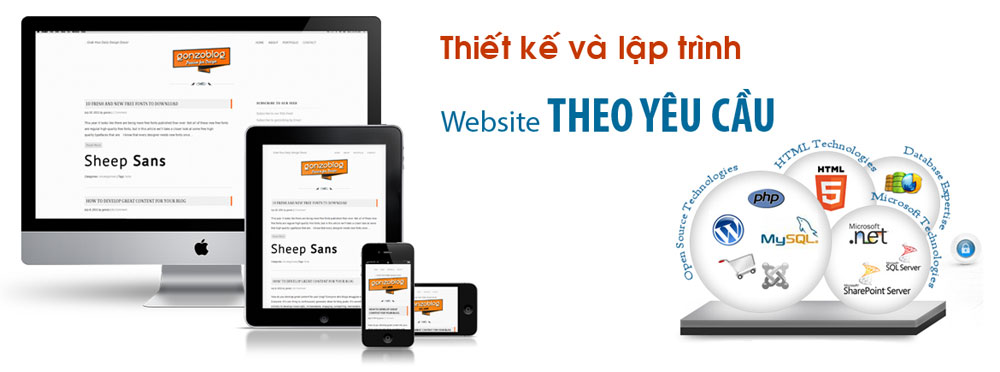 Thiết kế web theo yêu cầu